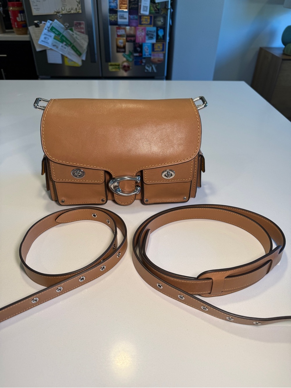 COACH - Cargo Soft Tabby in Light Honey Brown with Silver Hardware - Picture 3 of 14